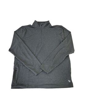 Vuori 1/2 Zip Pullover Mens Large Gray Ease Performance 2.0 Stretch Long Sleeve